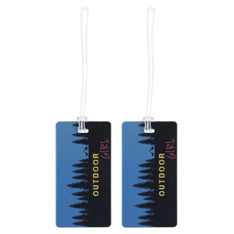 Outdoor Girl Luggage Tags - 2-pack