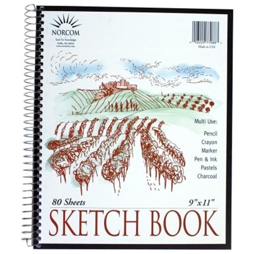 Norcom Inc 77088-12 9 in. x 11 in. Sketch Book