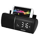 Jensen Jbd100 Universal Bluetooth Clock Radio With Charging For Smartphones - Usb Jbd-100