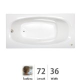 Jacuzzi Whirlpool AMI7236BUXXXXW Amiga Drop-In Tub