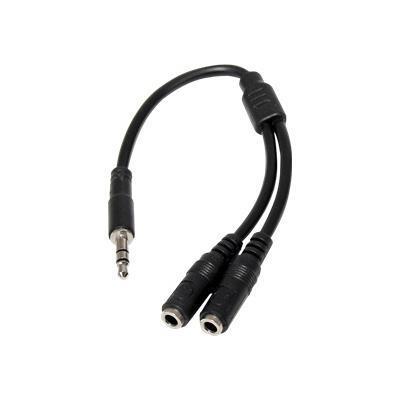 Startech.com Muy1mffs Slim Stereo Splitter Cable - 3.5mm Male To 2x 3.5mm Female - Slim Phono Stereo Y Cable