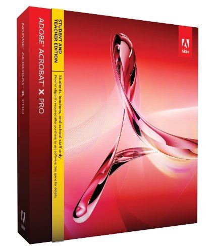Adobe Acrobat X Professional Student & Teacher Edition [Mac]