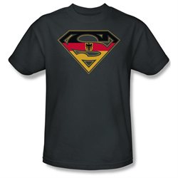 Mens SUPERMAN Short Sleeve GERMAN SHIELD Small T-Shirt Tee