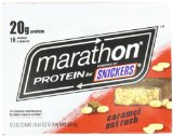 Marathon Bars High Protein Caramel Nut Rush, 2.82oz Bars(Pack of 12)