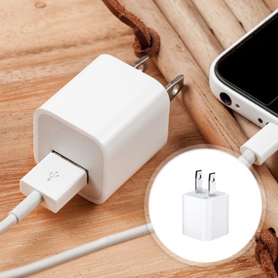 Apple Md810ll/a 5 Watts Usb Power Adapter For All Iphone And Ipods With Dock/lightning Connector - White