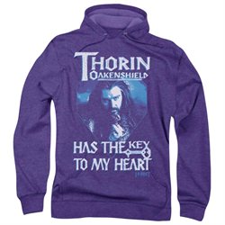The Hobbit Desolation of Smaug Movie Thorins Key Adult Pull-Over Hoodie