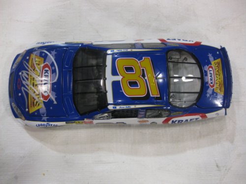 Signed Nascar Die-cast #81 Jason Keller Kraft Foods Racing Team Replica of a Chevy Monte Carlo Series Authentic Collector's Model Car in a 1:24 Scale Manufactured By Action Collectables