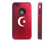 Apple Iphone 4 4s Red D6085 Aluminum & Silicone Case Cover Islamic Symbol