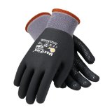 PIP Maxiflex Endurance 34-846 Black/Gray Large Nylon Cut-Resistant Gloves - EN 388 1 Cut Resistance - Nitrile Dotted Palm & Fingers, Full Coverage Coating - 9.1 in Length - Seamless Knit - 34-846/L [PRICE is per DOZEN]
