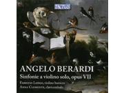 Angelo Berardi: Sinfonie For Violin, Book I, Opus Vii