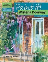 Wisteria Doorway In Watercolour