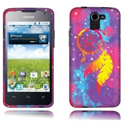 Huawei Premia 4G M931 Hard Case Cover - Galaxy dream catcher 2D Silver Texture