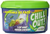 Fit & Fresh Kids' Smart Portion Chilled Container with Removable Ice Pack, Reusable Portion Control Container for Lunch and Snacks On-the-Go, BPA-Free