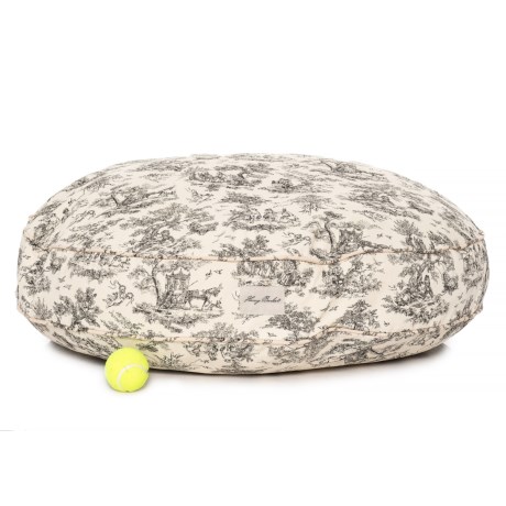 Toile Round Dog Bed - 35?