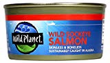 Wild Planet Wild Alaskan Sockeye Salmon, Skinless & Boneless, 6 Oz Can (Pack of 12)