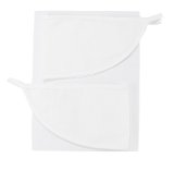 Teddies Cottage - Curtains   Tie Backs White 137x137cm