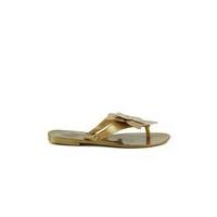 Vivenne Westwood for Melissa Women's Colour Flower Flip Flops - Gold Glitter