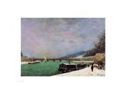 Posterazzi Balxir24926large The Seine At The Pont Diena Winter 1875 Poster Print By Paul Gauguin - 36 X 24 In. - Large
