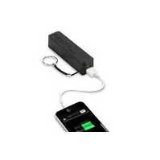 Urge Basics PowerPro 2,000mAh USB Portable Keychain Charger External Battery Power Bank Assorted Colors (Black)