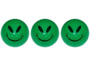 Green Alien Novelty Golf 3 Ball Sleeve