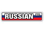 Russian Flag Street Sign Russia National Nation Pride Country Gift