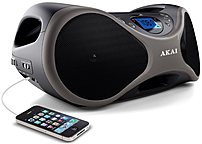 Akai Ce2000 6-speaker Cd Boombox With Bass Boost Function - Black, Silver
