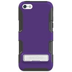 Seidio DILEX with Metal Kickstand - Amethyst - iPhone - Amethyst - Arachnid Exoskeleton - Rubberized - Plastic, Silicone, Polymer