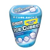 Ice Breakers Ice Cubes Sugar Free Gum, Peppermint, 40-Piece Containers (Pack of 4)