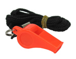 Dt Systems 80042 Super-pro Training Whistle And Black Nylon Lanyard