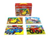 Galt Toys Inc Vehicles in a Box Puzzle, 4-Piece