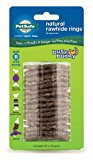 PetSafe Busy Buddy Refill Ring Dog Treats for select Busy Buddy Dog Toys, Natural Rawhide, Size B
