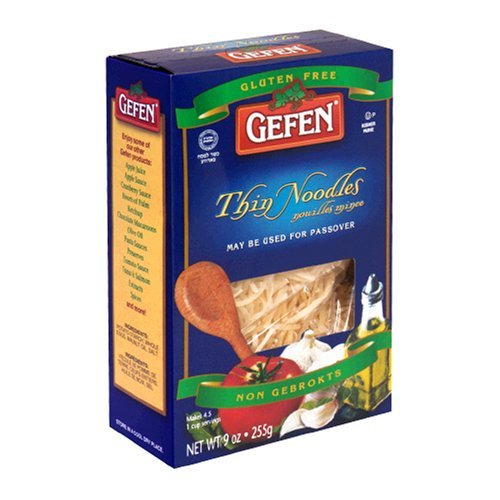 Gefen Cakes, Gefen Thin Noodles Gluten Free, 9-Ounce Boxes (Pack of 6)