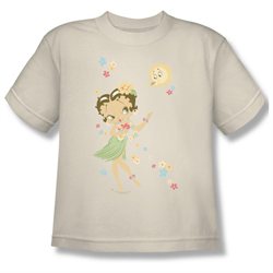 Youth(8-12yrs) BOOP Short Sleeve HULA FLOWERS Small T-Shirt Tee