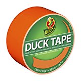 Duck Brand 1265019 Color Duct Tape, Neon Orange, 1.88 Inches x 15 Yards, Single Roll