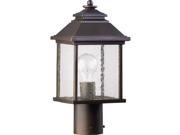 Quorum Pearson 15" Outdoor Post In Oiled Bronze