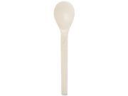 Naturehouse Rp06 - Biodegradable Cutlery, Plant Starch/oil Spoon, 6" Length, White, 50/pack