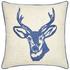 Catherine Lansfield Stags Head Cushion (45cm x 45cm) - Navy