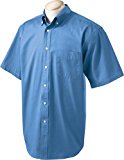 Chestnut Hill 32 Singles Short-Sleeve Twill Shirt, atlantic, XX-Large