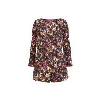 Neon Rose Women's Blur Print Playsuit - Multi
