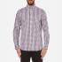 GANT Men's Gingham Long Sleeve Shirt - Mahogany Red - M
