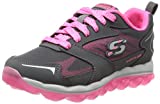 Skechers Kids Skech Air Bizzy Bounce Sneaker,Gray/Hot Pink,3 M US Little Kid