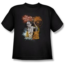 Youth(8-12yrs) TWILIGHT ZONE Short Sleeve ENTER AT OWN RISK Medium T-Shirt Tee