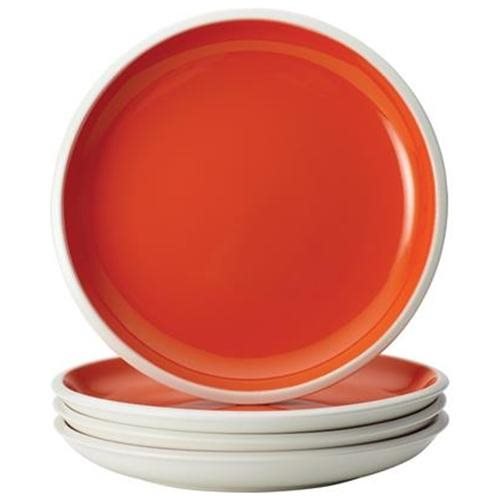 Rachael Ray 4-pc. Rise Salad Plate Set, Orange