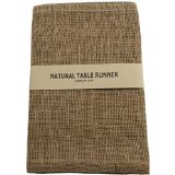 Kel-Toy Burlap Jute Table Runner/Fold and Sew Edge, 14 by 72-Inch, Natural