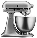 KitchenAid KSM75SL Classic Plus 4.5-Qt. Tilt-Head Stand Mixer, Silver