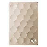 Seagate Backup Plus Ultra Slim Steh2000101 2 Tb External Hard Drive - Portable - Usb 3.0 - Gold