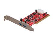 StarTech 2 Port PCI SuperSpeed USB 3.0 Card Adapter Model PCIUSB3S2