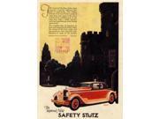 The Improved New Safety Stutz Ad (1927) Vertical Eight Coupe - Illustrated By Edmund Davenport The Stutz Motor Company Was An American Producer Of Luxury Cars B