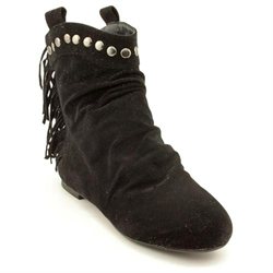 Rebels Saldana Womens Black Suede Fashion Ankle Boots