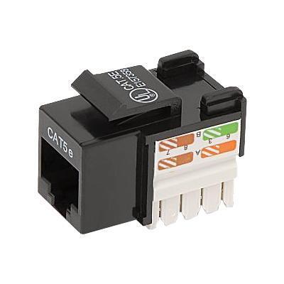 Belkin R6d024-ab5e-10 Keystone Jack - Rj-45 - Black (pack Of 10 )